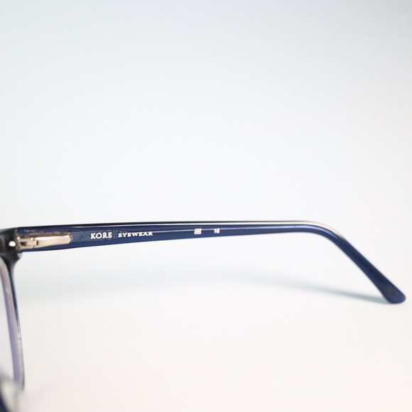 Kore Eyewear 3218 52-17 135 eyeglasses frames blue cat eye browline slim N8 - Picture 8 of 10